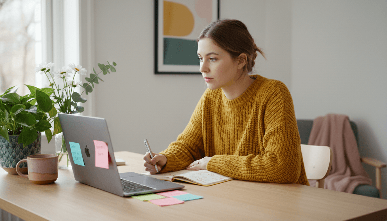 Femme suivant la formation en leadership administratif
